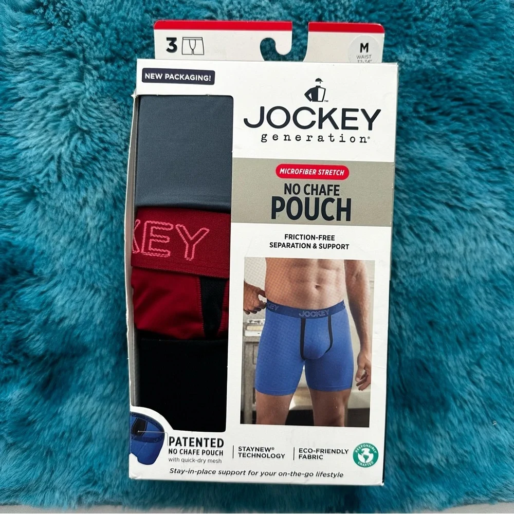 Jockey Boxer Briefs 3-Pack Size M